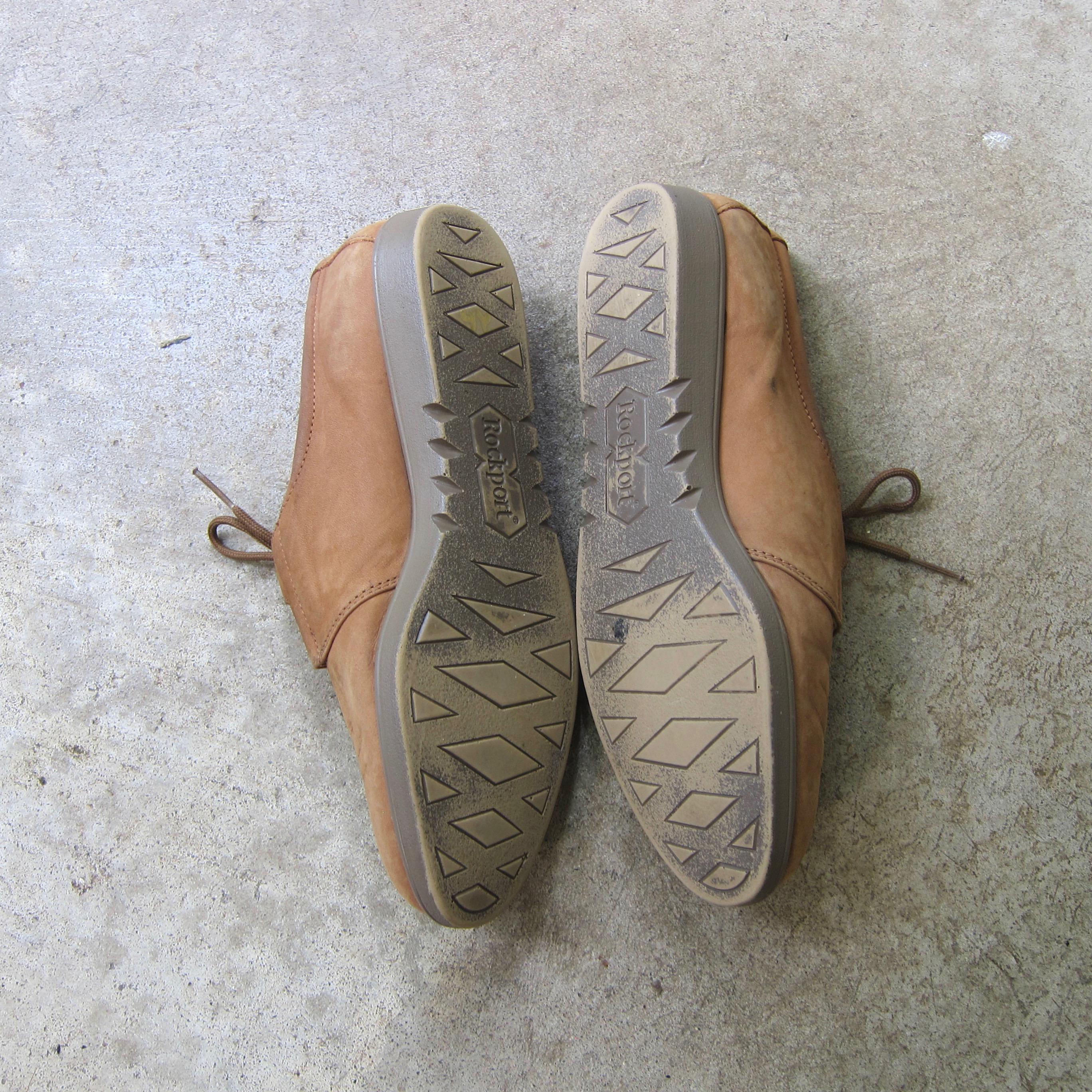 80s Brown Leather Suede Shoes | Preppy Lace up Loafers  display picture 2