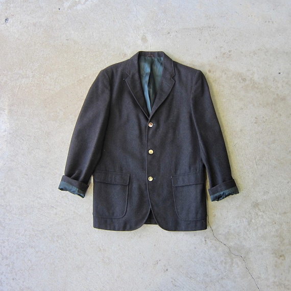 60s Robert Rollins Wool Blazer Unisex Wool Jacket… - image 1