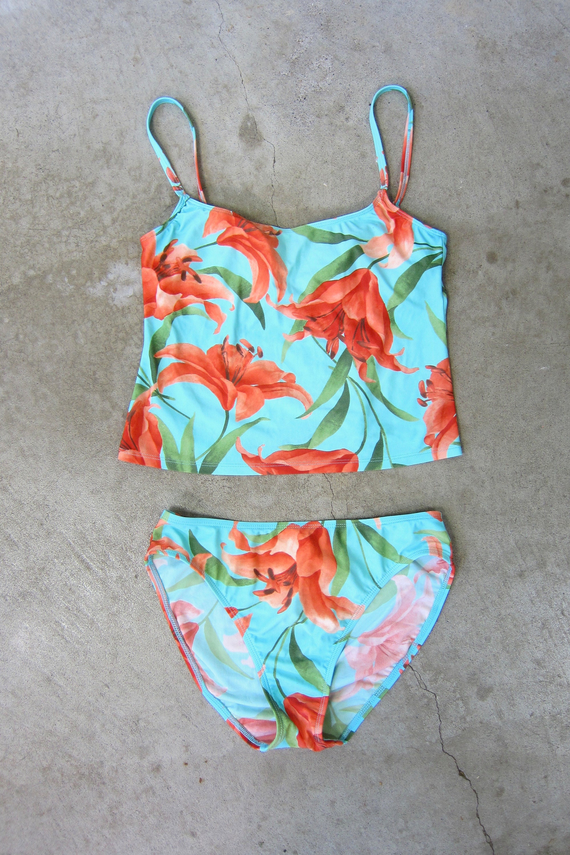 Amazon.com: Two Piece Plus Size Tankini Swimsuit for Women's