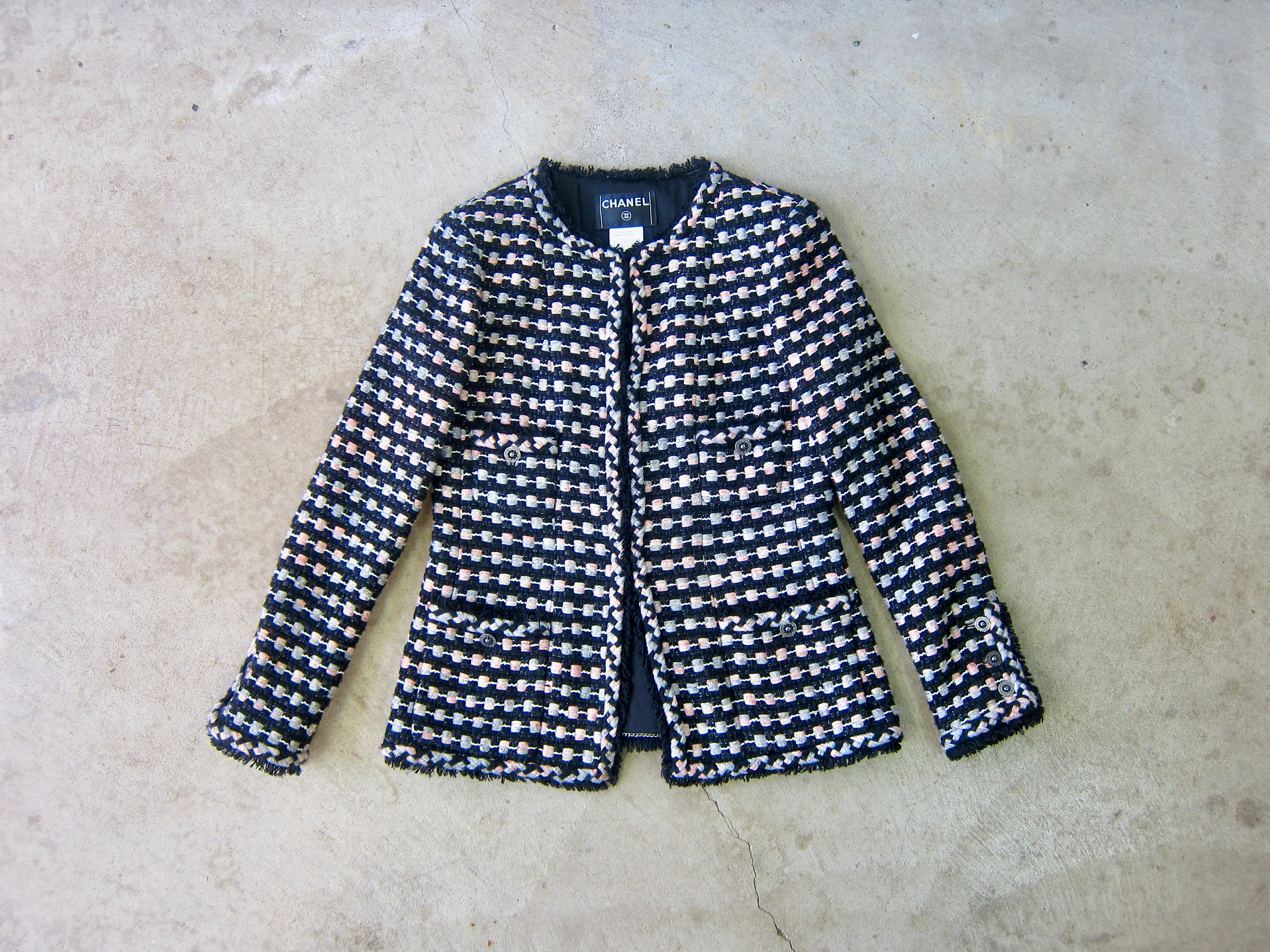chanel jacket tweed plus size