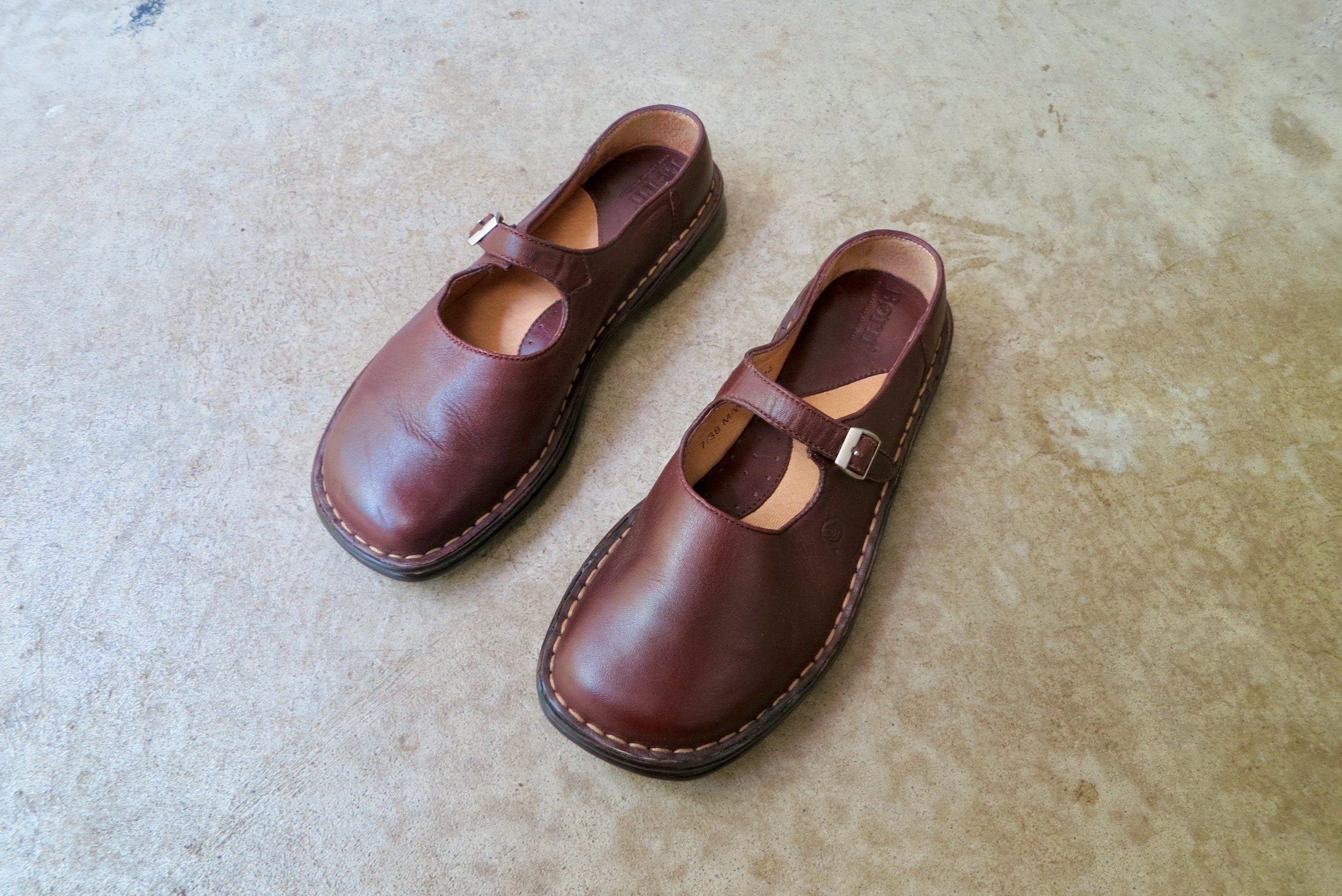 born bryar leather flat mules