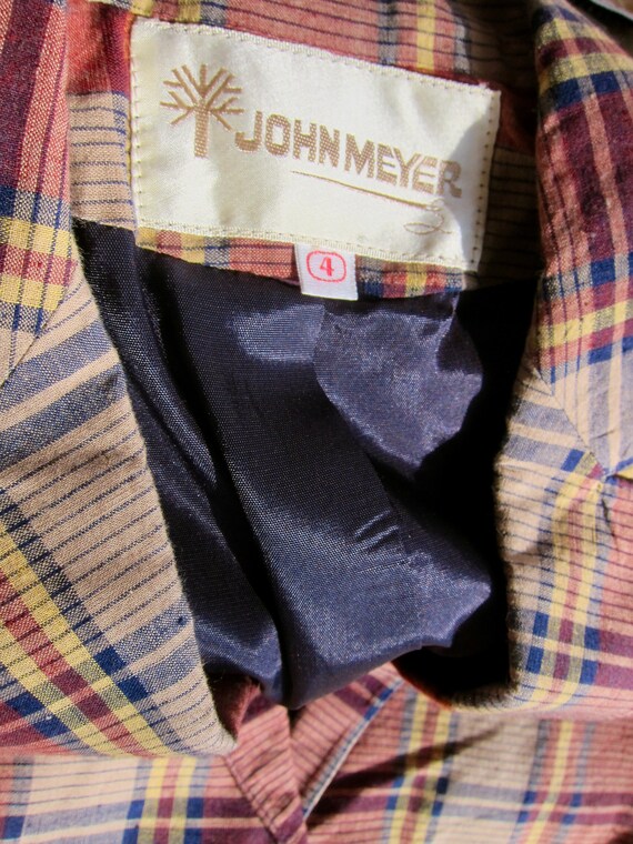 70s John Meyer Plaid Blazer - image 5