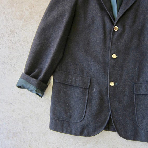 60s Robert Rollins Wool Blazer Unisex Wool Jacket… - image 3
