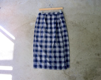 Plaid Wrap Skirt - Etsy