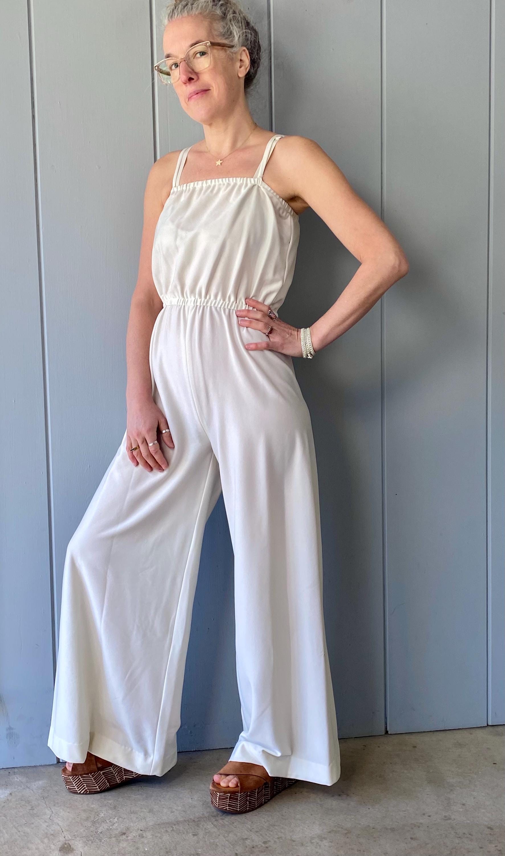 White Disco Jumpsuit