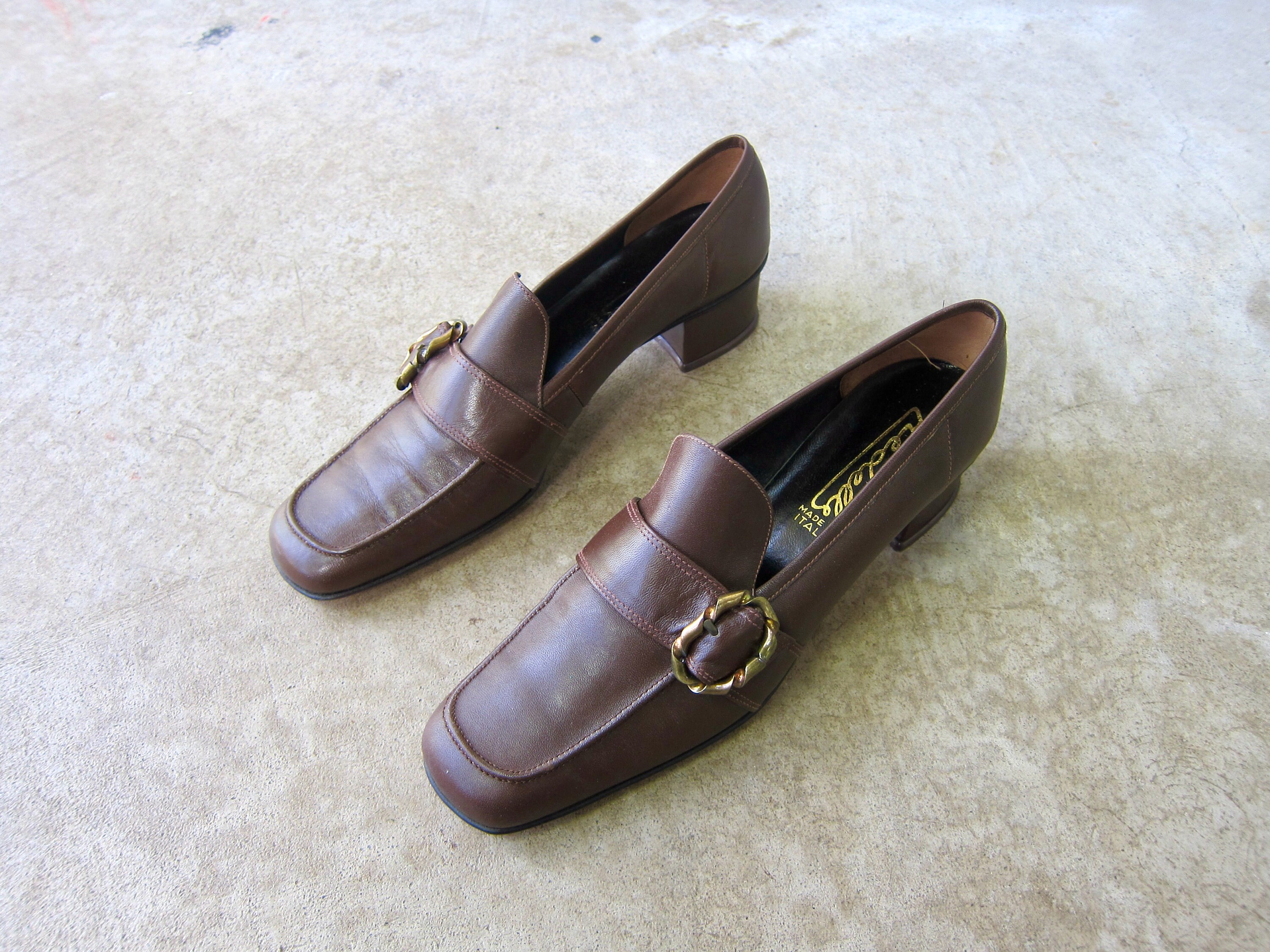 Real leather deals loafers