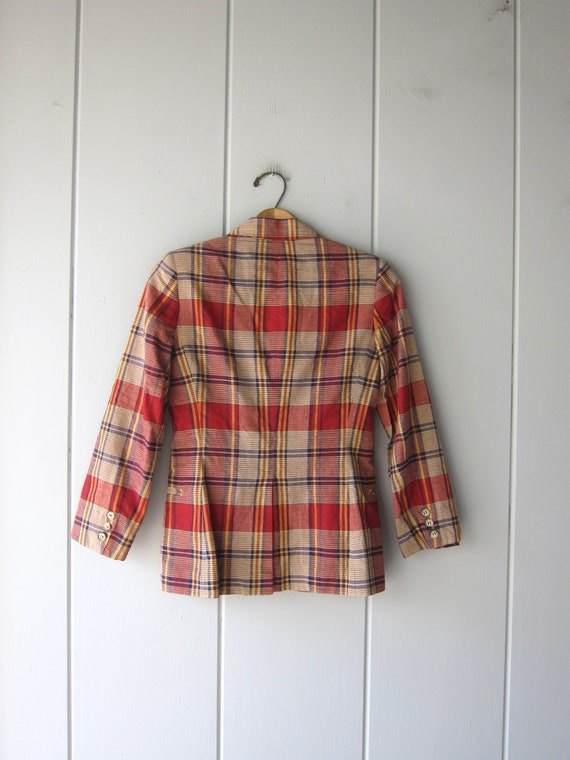70s John Meyer Plaid Blazer - image 7