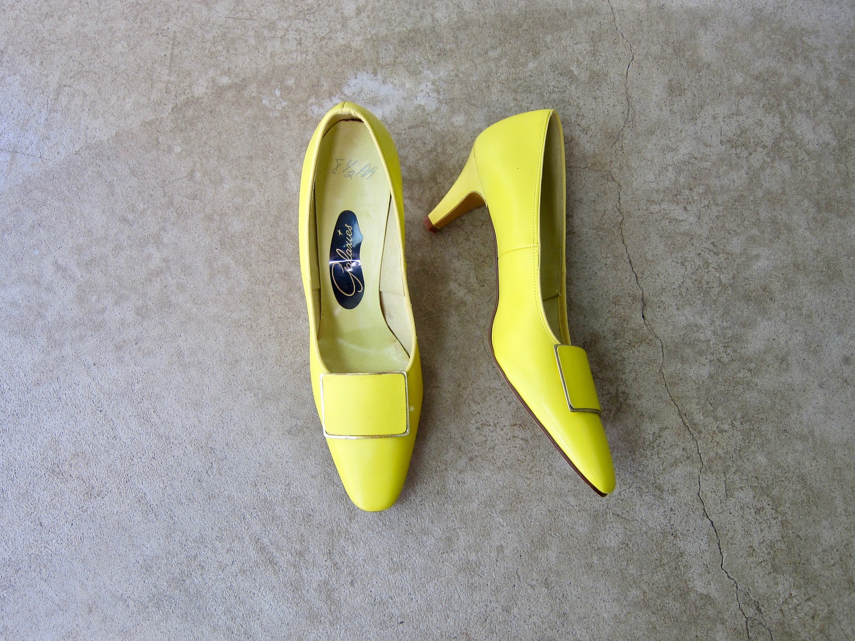 Fancy That Yellow Irregular Choice Lemon Heels Shoes Belle | eBay