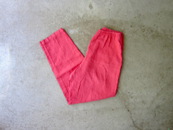 Rose Pink IVY Brand Linen Pants | Long Linen Trous