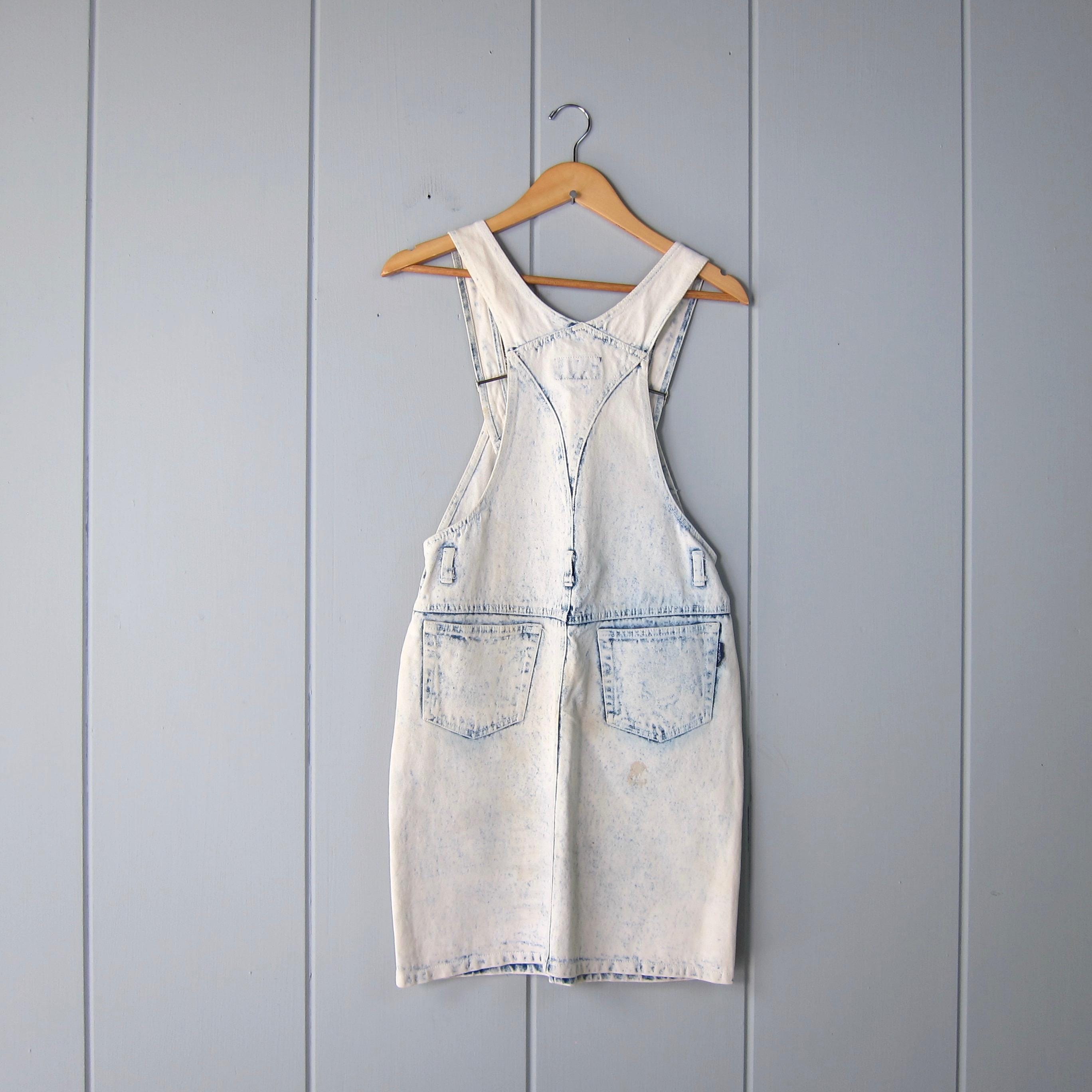 white christmas dresses WASHED DENIM OVERALL DRESS – Tribeca Boutique Chicago main image 0