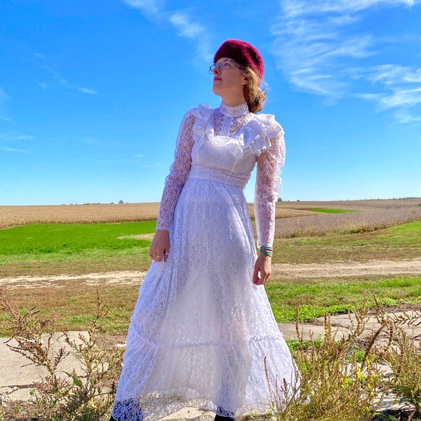 White Lace Dress - Etsy