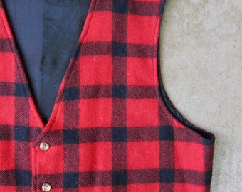トップス CUSHMAN wool check vest Red Checkered Vest, Women's Checkered Sherpa Vest Sleeveless