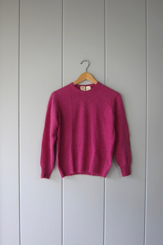 60s Pink Angora Sweater | Angora Chic Italian Swea