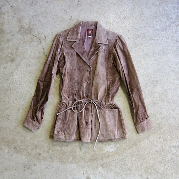Anne klein brown suede jacket Gem