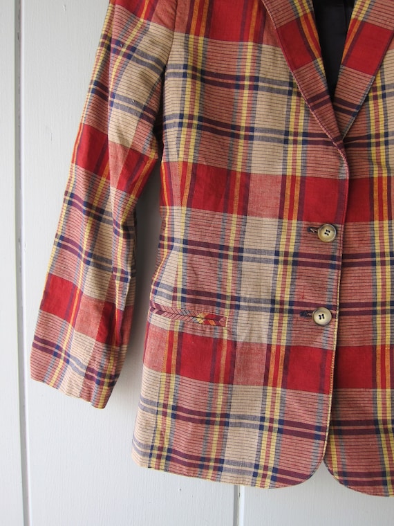 70s John Meyer Plaid Blazer - image 6