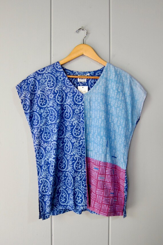 Market Place Embroidered Patchwork Top - image 2