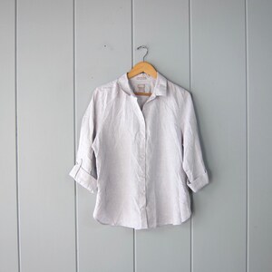 Chemisier Femme Chico's - Taille 3XL/16 - Lin Corail - Boutonnage Devant - Occasion Excellent état