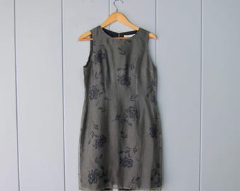 90s Casual Corner Silk Cocktail Dress