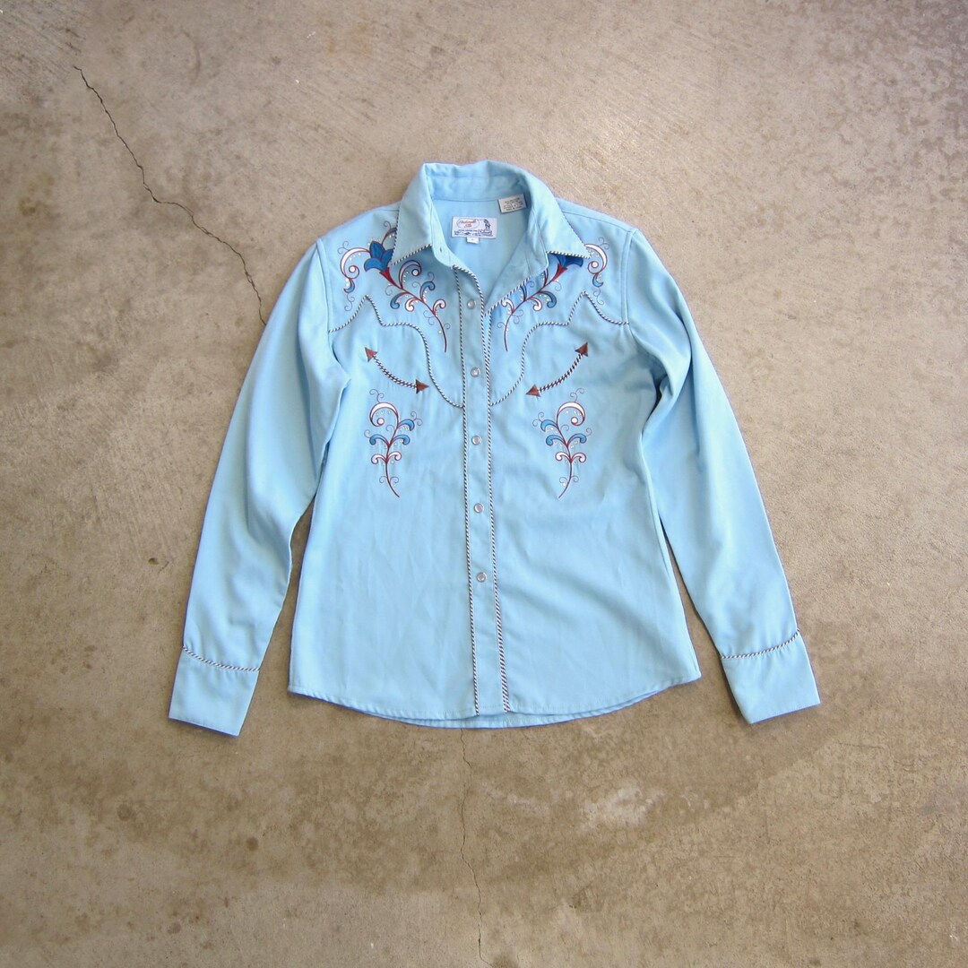 Panhandle Retro Embroidered Western Shirt Dress main image 1