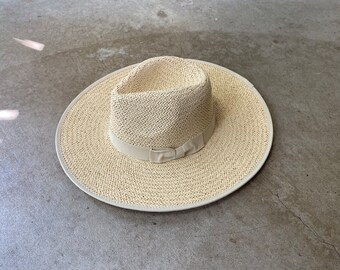 Gardener Woven Lattice Sun Hat | Vintage Paper Sunhat | Wide Brim Summer Straw Hat