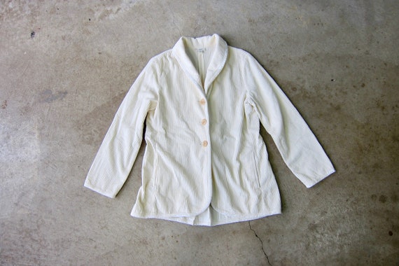 White cord clearance blazer