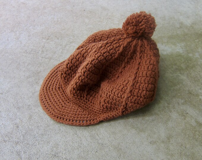 70's Retro Leopard Newsboy Hat
