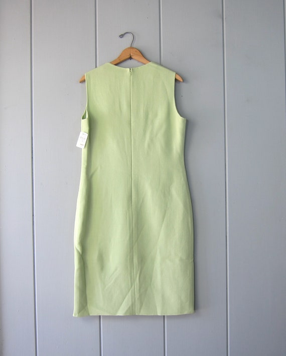 Bill Blass 90s Pastel Green Dress | Modern Grass … - image 8