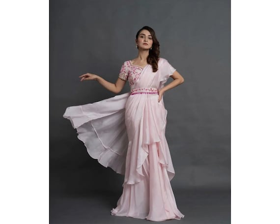 Saree skirt cheap style