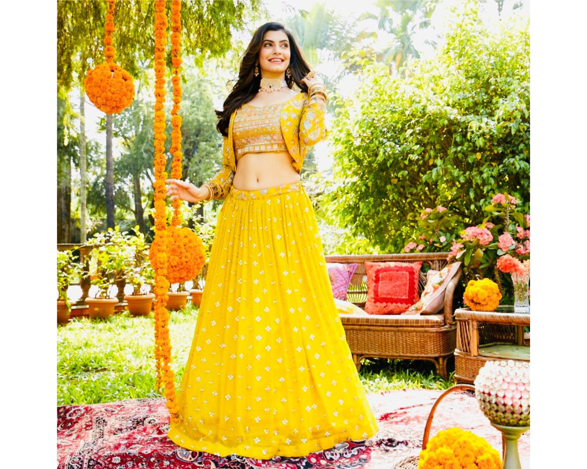 Buy Anarkali Gown Haldi V Neck Anarkali Suits Online for Women in USA