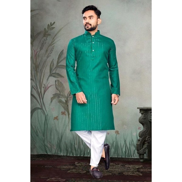 Men's Kurta Pajama Set, Readymade Indian Kurta Pajama, Indian Wear For Men, Pakistani Kurta Pajama, Indian Mens Wear