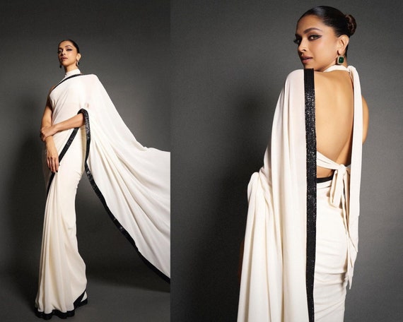 Buy AmazingVastra Self Design Bollywood Linen White Sarees Online @ Best  Price In India | Flipkart.com