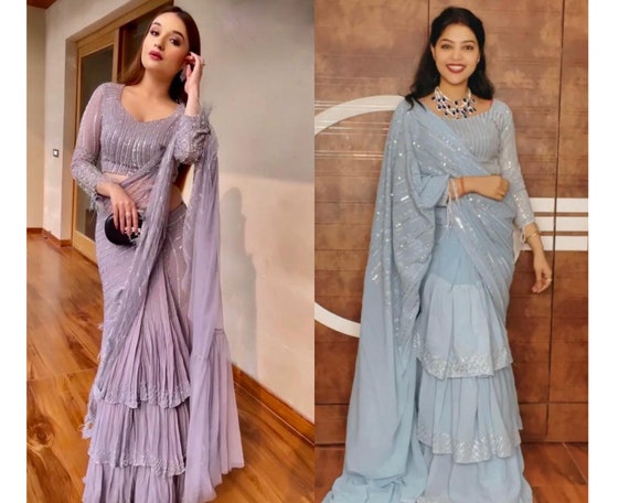 readymade fancy saree