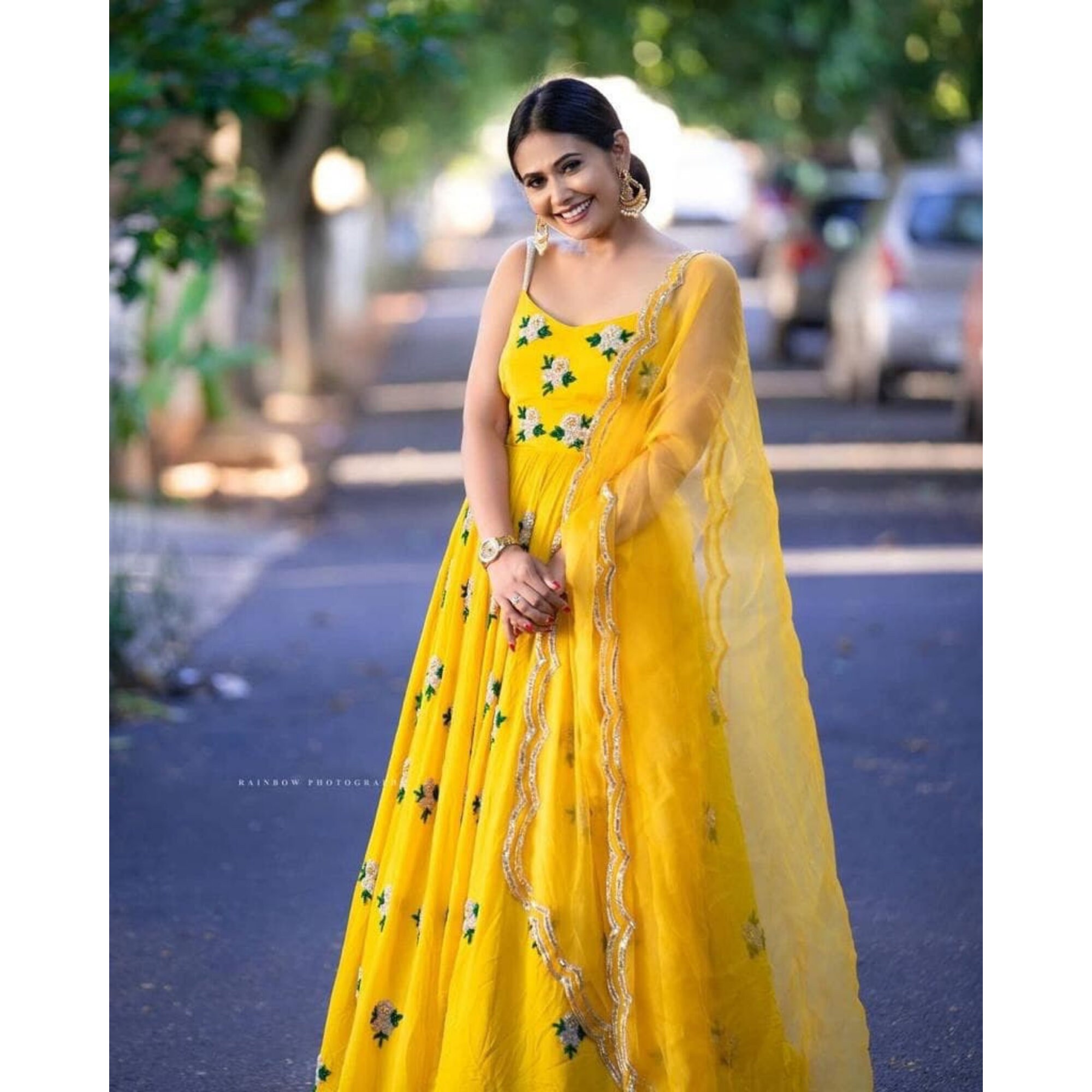 bridesmaid dress for haldi