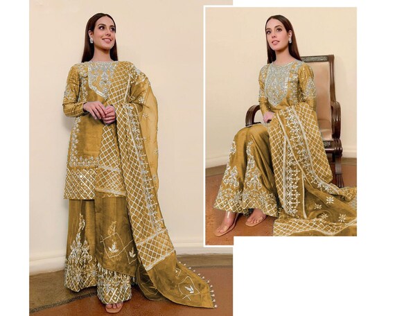 Yellow Wedding Salwar Suit Indian 