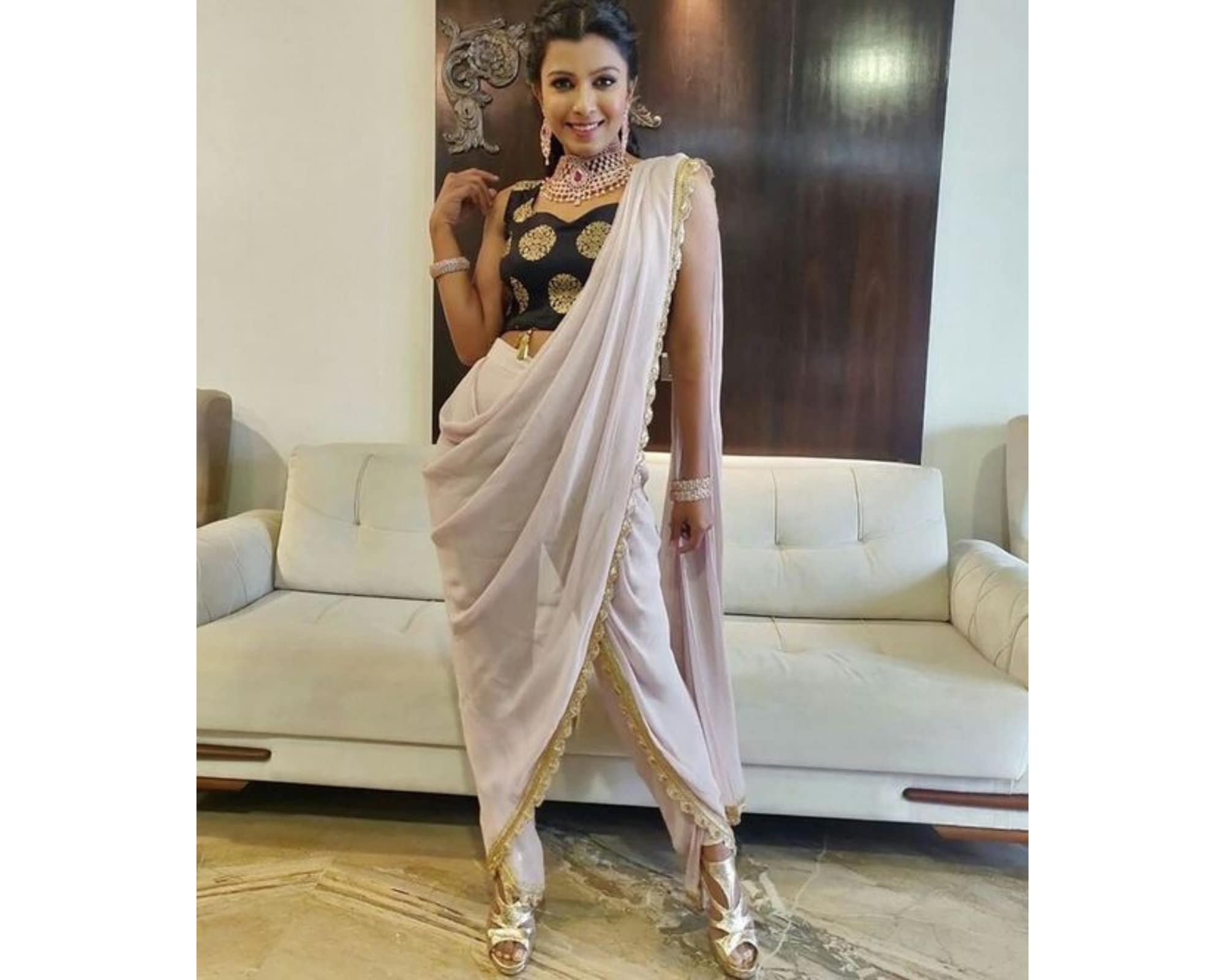 Elegant Dhoti Pants Saree for Women Ready to Wear Saree - Etsy