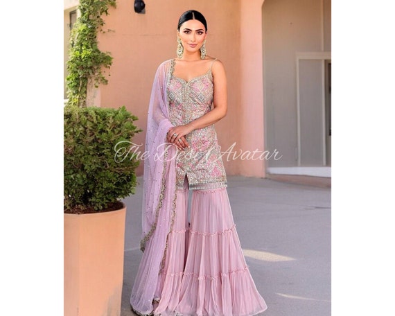 Pakistani wedding suits sharara gharara 2025