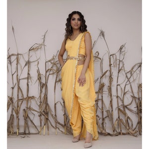 Designer Dhoti Saree With Belt Collection for Women, Premium Luxe ...