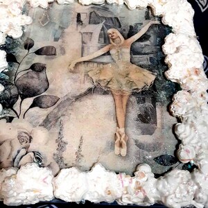 Nutcracker Swan Princess  Decoupage Wooden Box