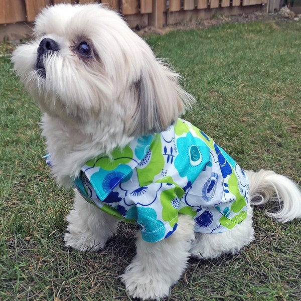 Hawaiian Dog Shirts, Summer Shirts for Dogs, Puppy Dress Shirt, Casual Pet Clothes, Dog Shirts, Dog Clothes, Puppy Travel