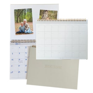 Undated Monthly Planner, 15 Blank Months, Minimalistic Calendar, To-Do List Planner, Gold Spiral Bound, Blank Calendar 2025 Calendar Plain
