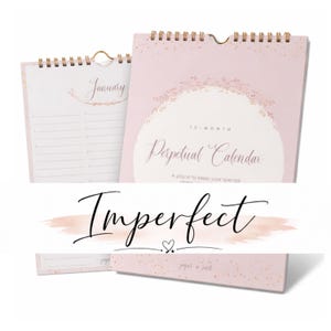 IMPERFECT - Perpetual Wall Calendar for Birthdays & Anniversaries -12 Months Undated -Dates to Remember Book -Date Organizer - Great Gift!