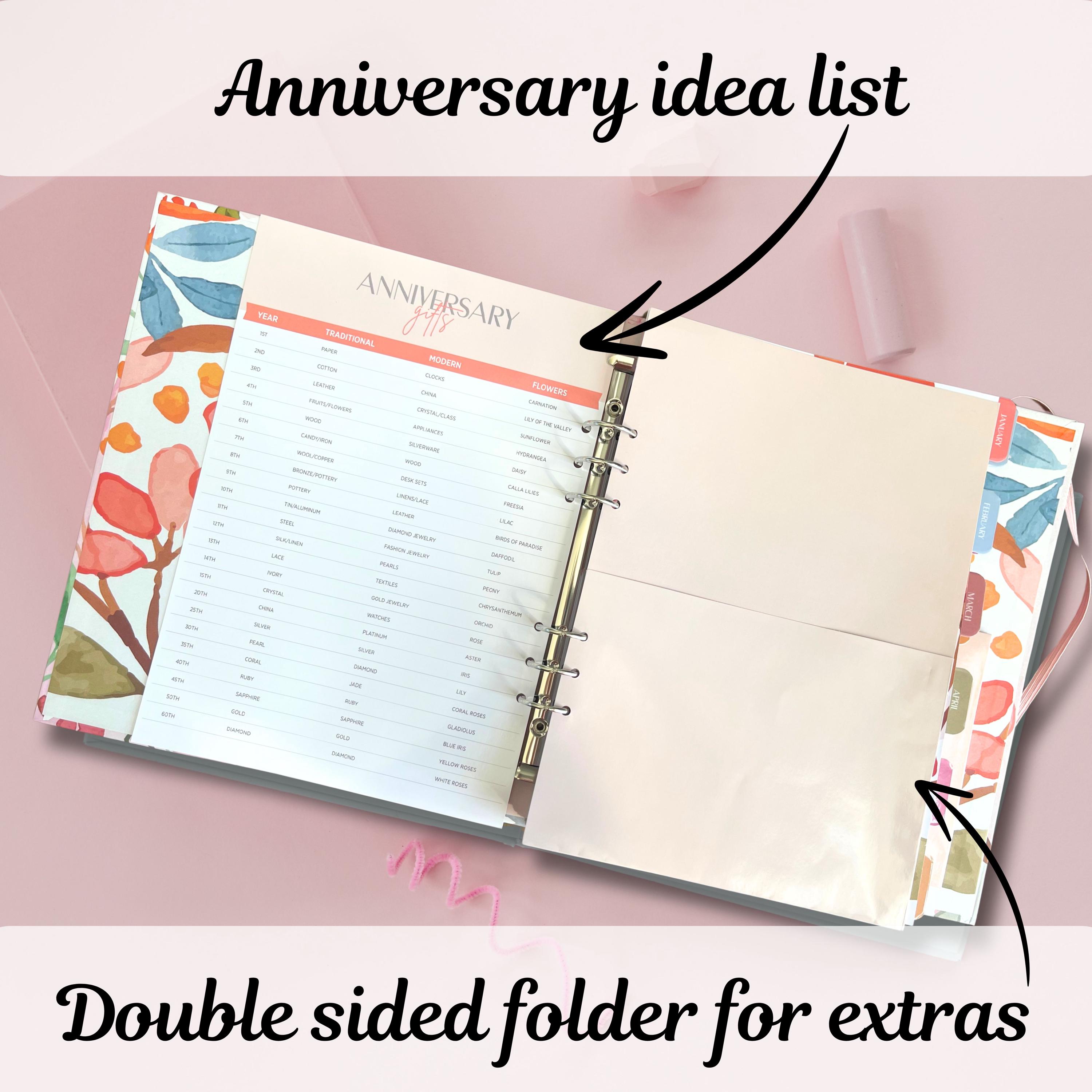 Paper ’n Such Grußkarten-Organizer Mit Taschen – Hardcover-Kalender Für Geburtstage & Feiertage