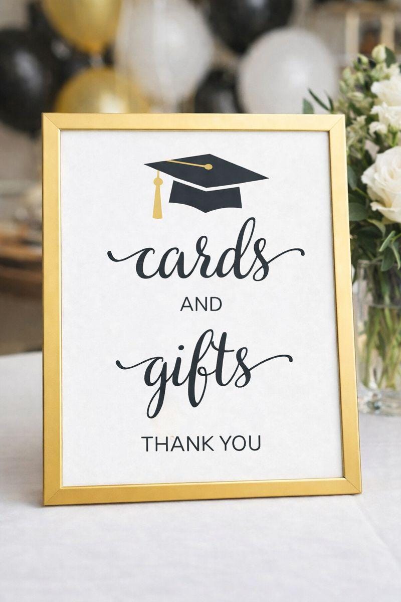 Graduation Sign Bundle - Instant Download - Printable Grad Party Signs ...