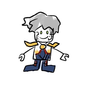 Sticker Pixal-poppen