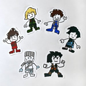 Ninja Puppet Sticker Set