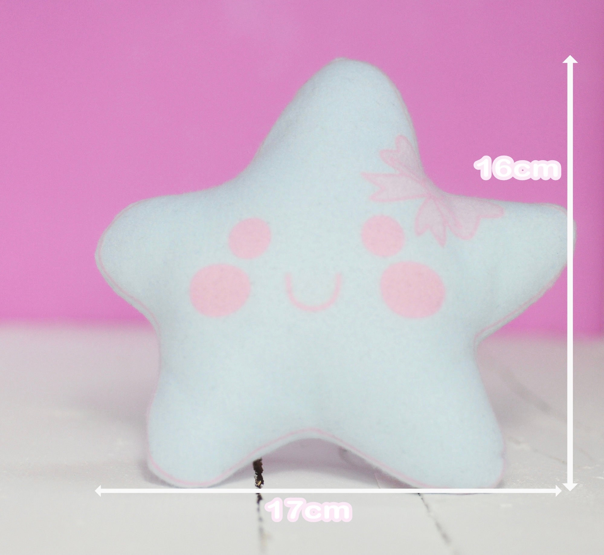 Kawaii Pastel Bleu Hoshi Star Plushie Etsy