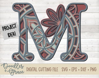 Download Mandala Alphabet Svg Etsy