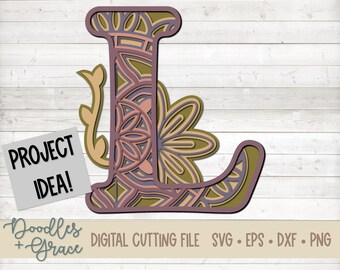 Free Free 85 Layered Mandala Alphabet Svg SVG PNG EPS DXF File