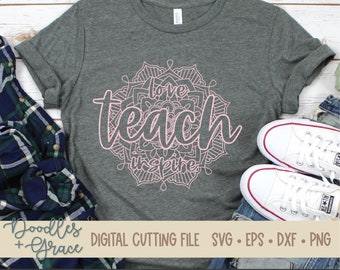 Download Teacher Mandala Svg Etsy