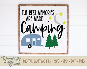 The Best Memories are Made Camping SVG | camping svg | RV camping svg | camp life svg | svg | dxf | png | eps | digital download